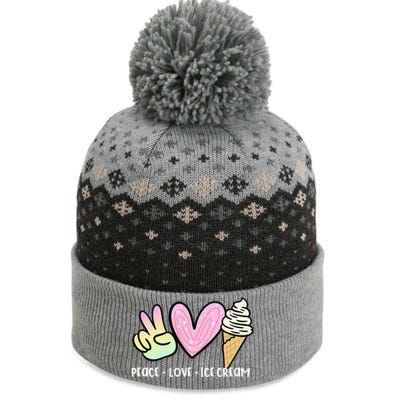 Funny Ice Cream Humor Ice Cream Lover Funny Summer The Baniff Cuffed Pom Beanie