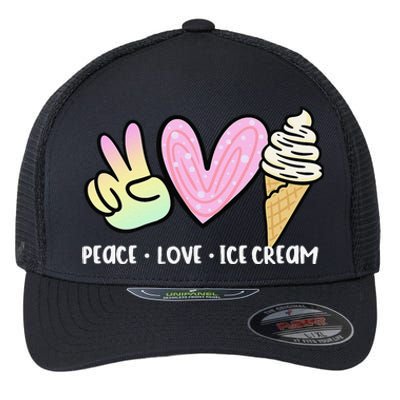 Funny Ice Cream Humor Ice Cream Lover Funny Summer Flexfit Unipanel Trucker Cap