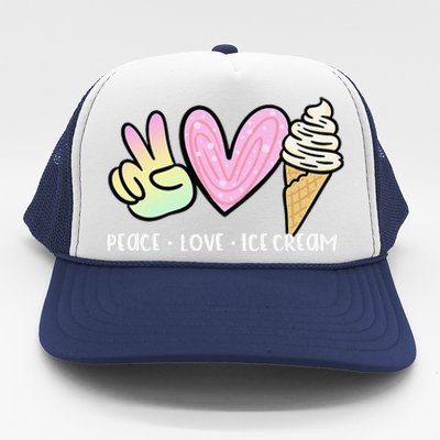 Funny Ice Cream Humor Ice Cream Lover Funny Summer Trucker Hat