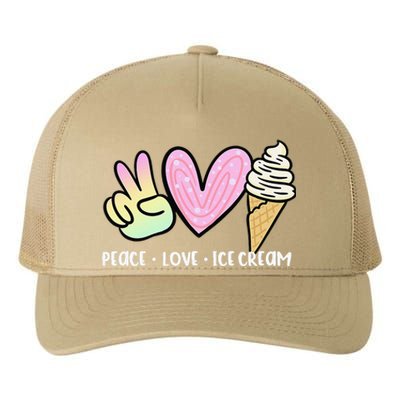 Funny Ice Cream Humor Ice Cream Lover Funny Summer Yupoong Adult 5-Panel Trucker Hat