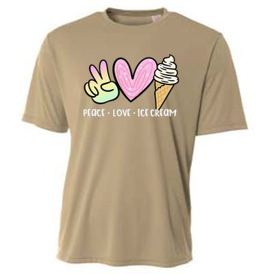 Funny Ice Cream Humor Ice Cream Lover Funny Summer Cooling Performance Crew T-Shirt