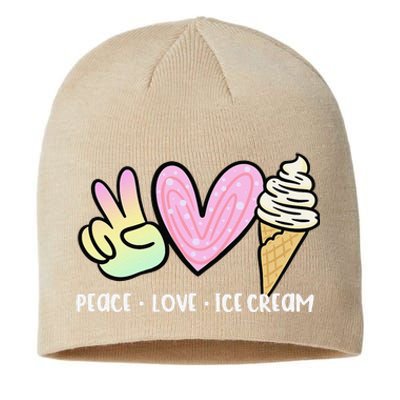 Funny Ice Cream Humor Ice Cream Lover Funny Summer Sustainable Beanie