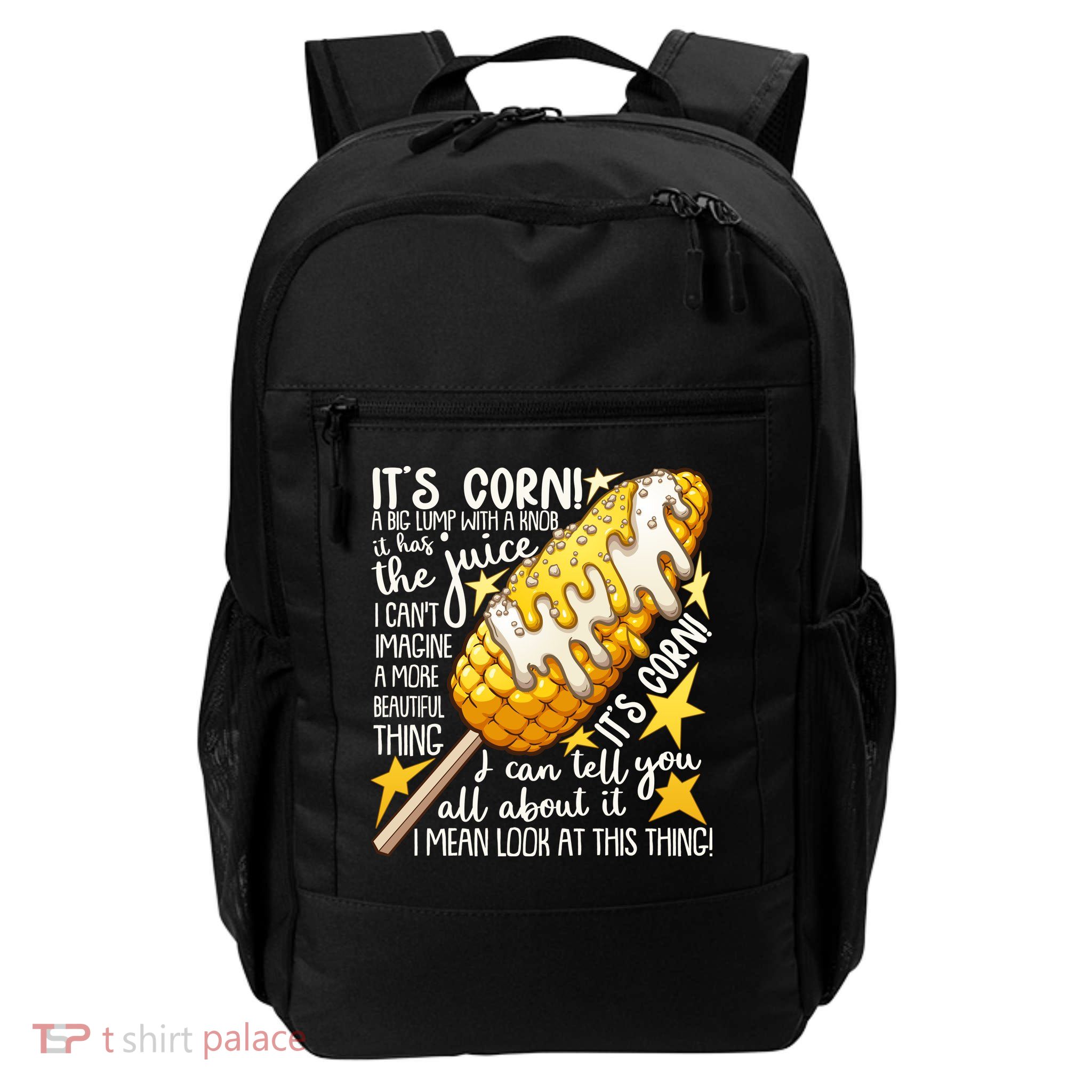 Funny It's Corn A Big Lump With A Knob Meme Backpack
