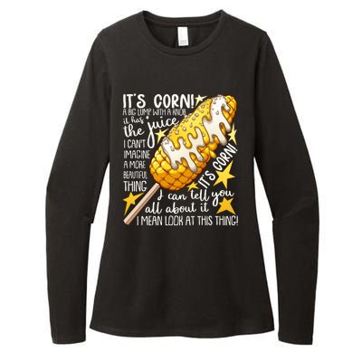 Funny It's Corn A Big Lump With A Knob Meme Womens CVC Long Sleeve Shirt