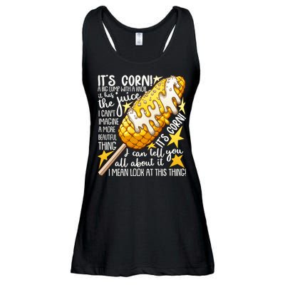 Funny It's Corn A Big Lump With A Knob Meme Ladies Essential Flowy Tank