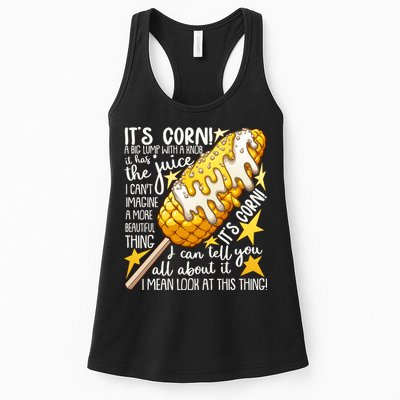 Funny It's Corn A Big Lump With A Knob Meme Womens Tank Top