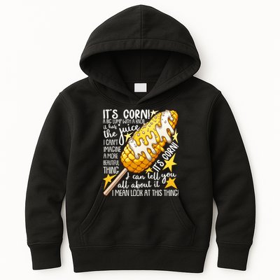 Funny It's Corn A Big Lump With A Knob Meme Kids Hoodie