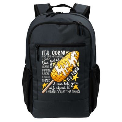 Funny It's Corn A Big Lump With A Knob Meme Daily Commute Backpack