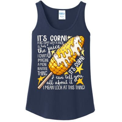 Funny It's Corn A Big Lump With A Knob Meme Ladies Essential Tank