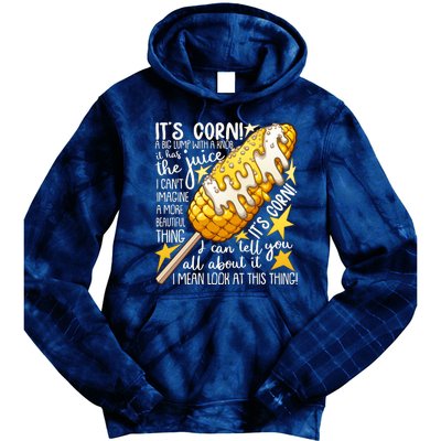 Funny It's Corn A Big Lump With A Knob Meme Tie Dye Hoodie