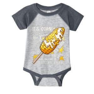 Funny It's Corn A Big Lump With A Knob Meme Infant Baby Jersey Bodysuit