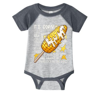 Funny It's Corn A Big Lump With A Knob Meme Infant Baby Jersey Bodysuit