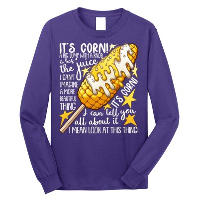 Funny It's Corn A Big Lump With A Knob Meme Long Sleeve Shirt