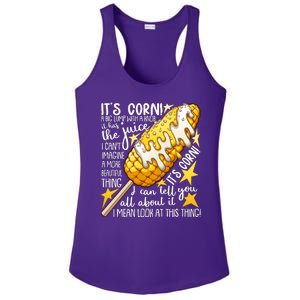 Funny It's Corn A Big Lump With A Knob Meme Ladies PosiCharge Competitor Racerback Tank