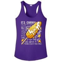 Funny It's Corn A Big Lump With A Knob Meme Ladies PosiCharge Competitor Racerback Tank