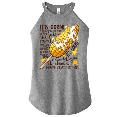 Funny It's Corn A Big Lump With A Knob Meme Women's Perfect Tri Rocker Tank