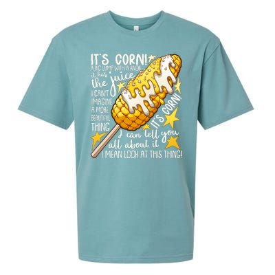 Funny It's Corn A Big Lump With A Knob Meme Sueded Cloud Jersey T-Shirt