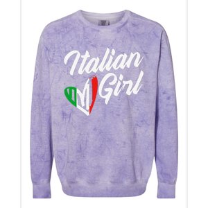 Funny Italy Culture Italian Roots Cute Italian Colorblast Crewneck Sweatshirt