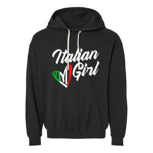 Funny Italy Culture Italian Roots Cute Italian Garment-Dyed Fleece Hoodie