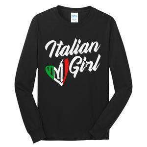 Funny Italy Culture Italian Roots Cute Italian Tall Long Sleeve T-Shirt