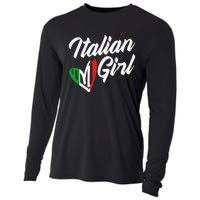 Funny Italy Culture Italian Roots Cute Italian Cooling Performance Long Sleeve Crew