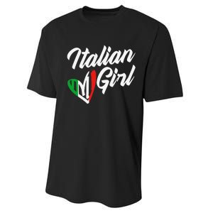 Funny Italy Culture Italian Roots Cute Italian Performance Sprint T-Shirt