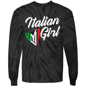 Funny Italy Culture Italian Roots Cute Italian Tie-Dye Long Sleeve Shirt