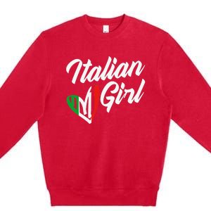 Funny Italy Culture Italian Roots Cute Italian Premium Crewneck Sweatshirt