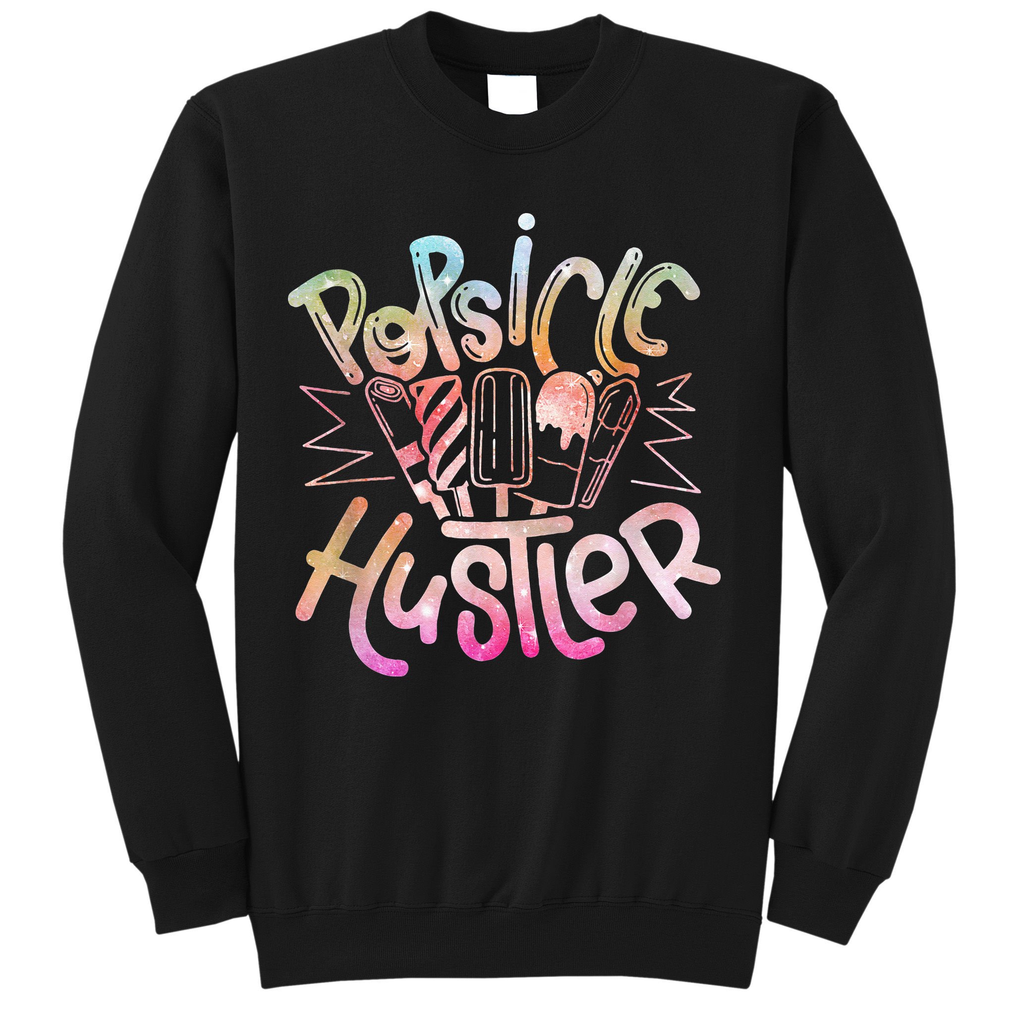 Funny Ice Cream Retro Popsicle Hustler Sweatshirt