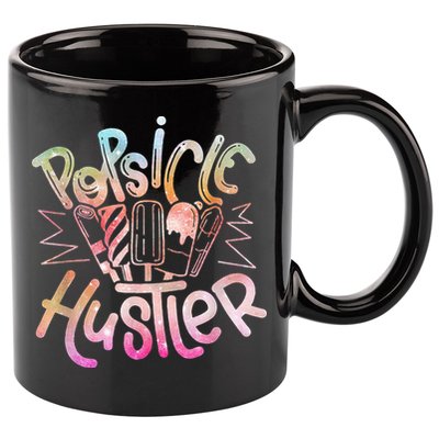 Funny Ice Cream Retro Popsicle Hustler 11oz C Handle Ceramic Mug