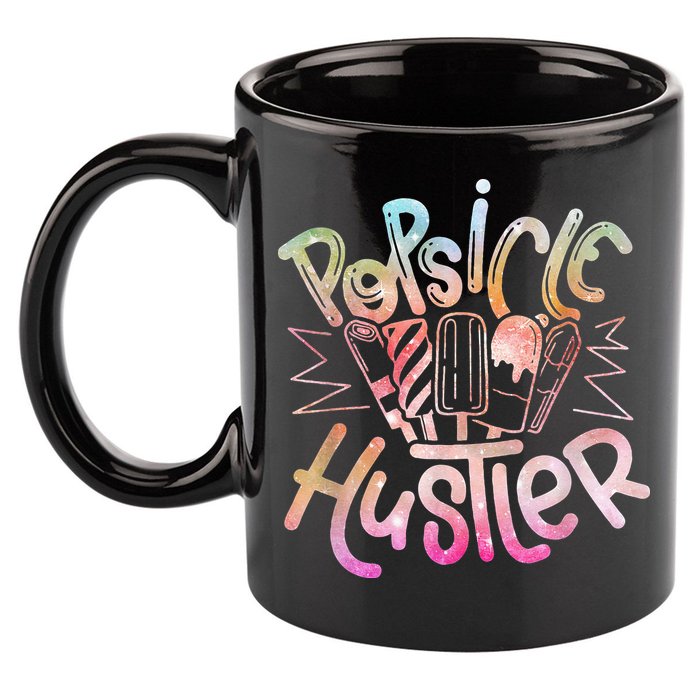 Funny Ice Cream Retro Popsicle Hustler 11oz C Handle Ceramic Mug