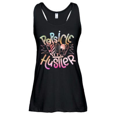 Funny Ice Cream Retro Popsicle Hustler Ladies Essential Flowy Tank