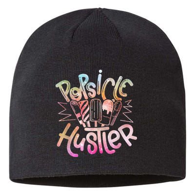 Funny Ice Cream Retro Popsicle Hustler Sustainable Beanie