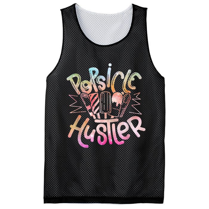 Funny Ice Cream Retro Popsicle Hustler Mesh Reversible Basketball Jersey Tank
