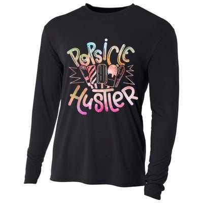 Funny Ice Cream Retro Popsicle Hustler Cooling Performance Long Sleeve Crew