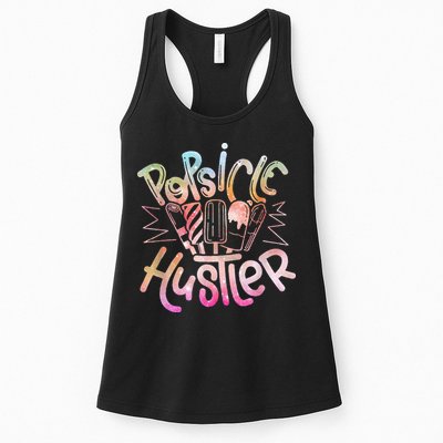 Funny Ice Cream Retro Popsicle Hustler Womens Tank Top