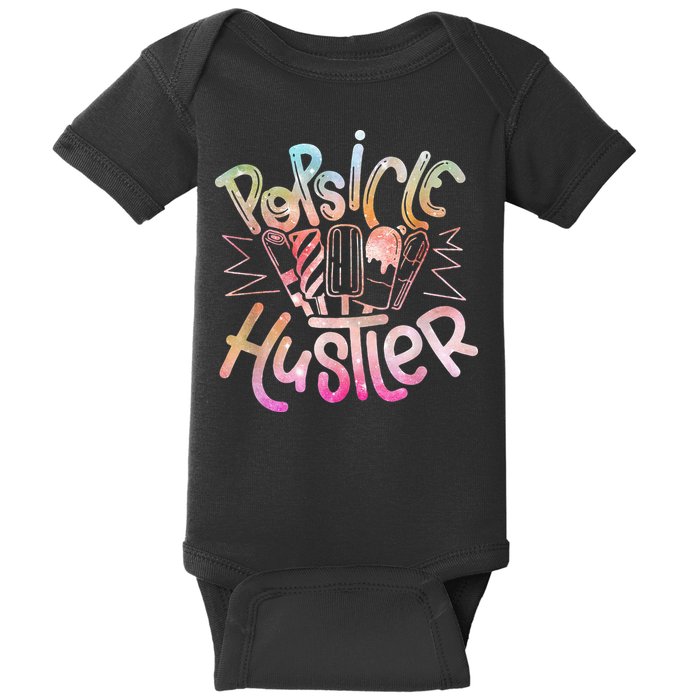 Funny Ice Cream Retro Popsicle Hustler Baby Bodysuit