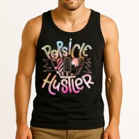 Funny Ice Cream Retro Popsicle Hustler Tank Top