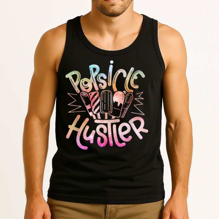 Funny Ice Cream Retro Popsicle Hustler Tank Top