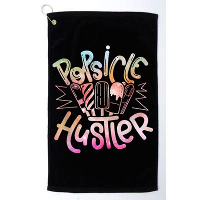 Funny Ice Cream Retro Popsicle Hustler Golf Towel