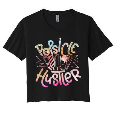 Funny Ice Cream Retro Popsicle Hustler Crop Top