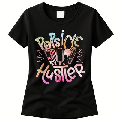 Funny Ice Cream Retro Popsicle Hustler Womens T-Shirt