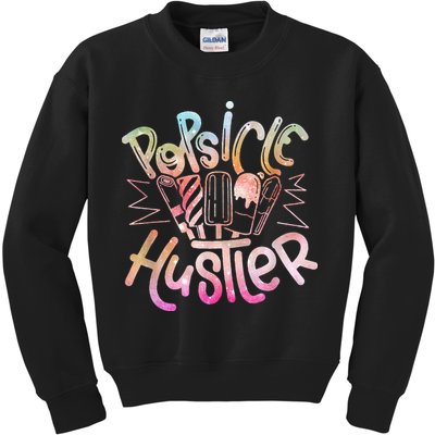 Funny Ice Cream Retro Popsicle Hustler Kids Sweatshirt
