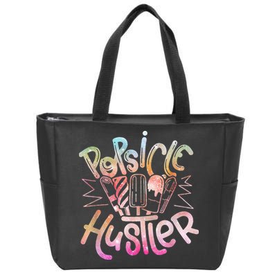 Funny Ice Cream Retro Popsicle Hustler Zip Tote Bag