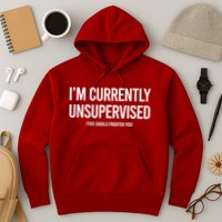 Funny Im Currently Unsupervised This Should Frighten You Hoodie
