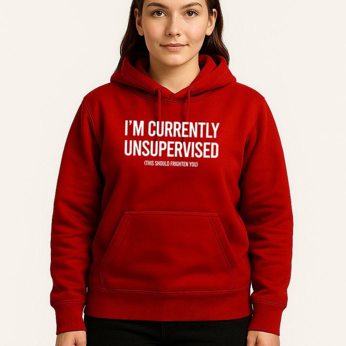 Funny Im Currently Unsupervised This Should Frighten You Hoodie