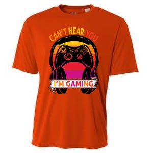 Funny I Cant Hear You I Am Gaming Valentine Xmas Bday Gift Cooling Performance Crew T-Shirt