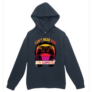 Funny I Cant Hear You I Am Gaming Valentine Xmas Bday Gift Urban Pullover Hoodie