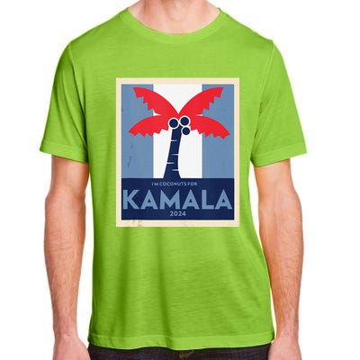 Funny IM Coconuts For Kamala Meme 2024 President Election Adult ChromaSoft Performance T-Shirt