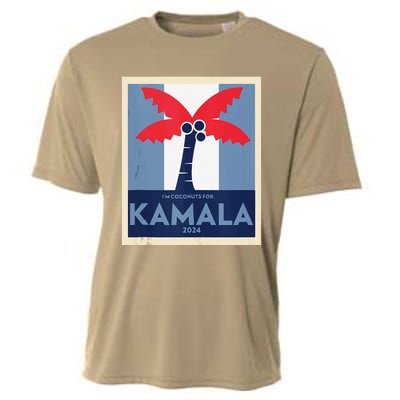 Funny IM Coconuts For Kamala Meme 2024 President Election Cooling Performance Crew T-Shirt